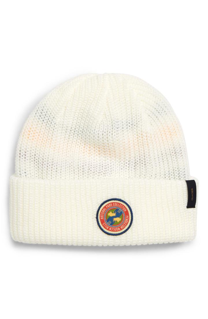 Men's Pendleton National Park Stripe Reversible Beanie - Grey