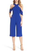 Women's Adelyn Rae Cold Shoulder Culotte Jumpsuit - Blue