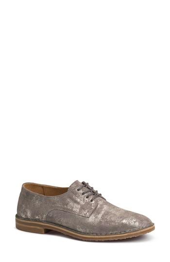 Women's Trask 'ana' Metallic Leather Oxford M - Metallic
