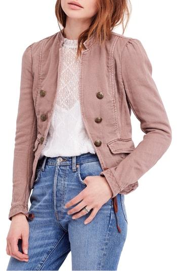Women's Free People Jagger Open Front Blazer - Pink