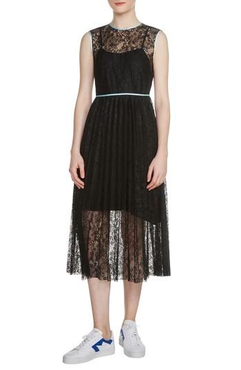 Women's Maje Rabila Lace Midi Dress - Black