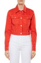 Women's J Brand Faye Crop Denim Jacket - Orange