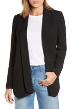 Women's Halogen Shawl Collar Blazer, Size - Black