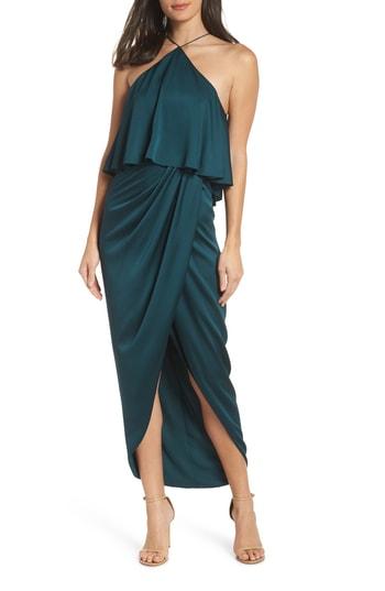 Women's Shona Joy Ruffle Halter Tulip Gown