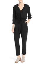 Women's Caslon Woven Jumpsuit - Black