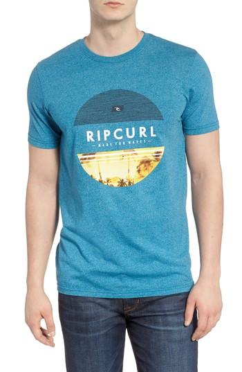 Men's Rip Curl Summer Days Mock Twist T-shirt - Blue/green