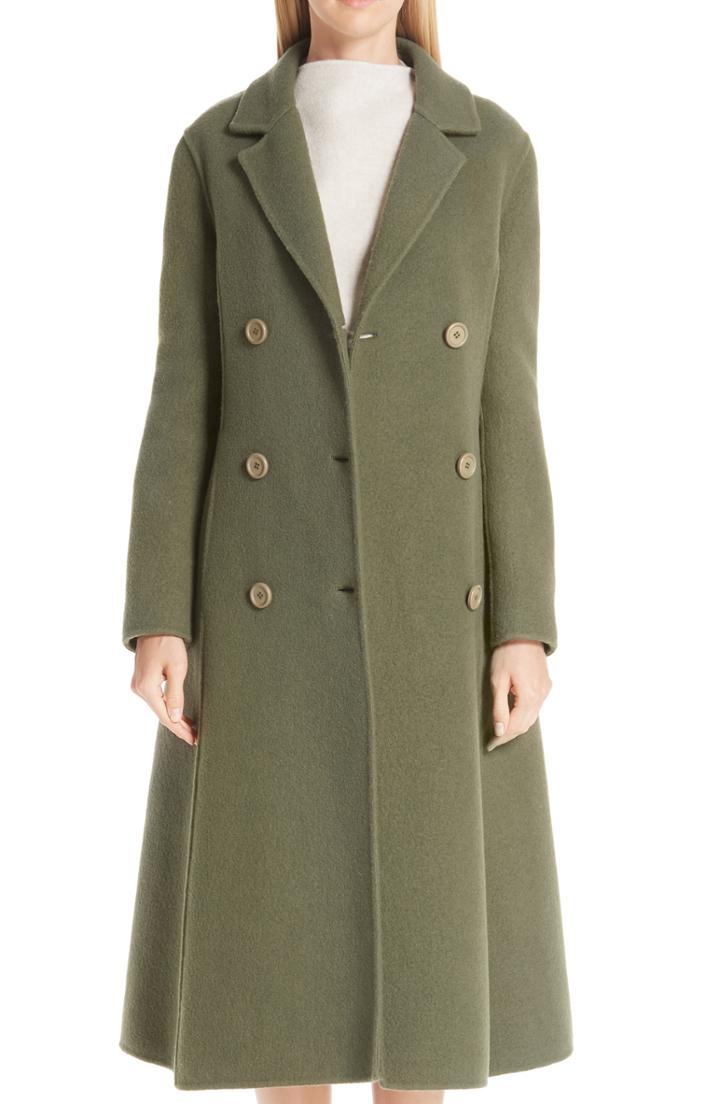 Women's Mansur Gavriel Boiled Wool Blend Coat