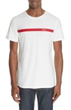 Men's A.p.c. Stripe Logo T-shirt - White