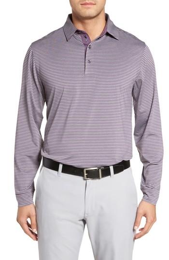 Men's Bobby Jones Xh20 Ranger Stripe Polo, Size - Purple
