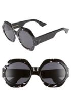 Women's Dior Spirit1 58mm Geometric Sunglasses - Havana Black