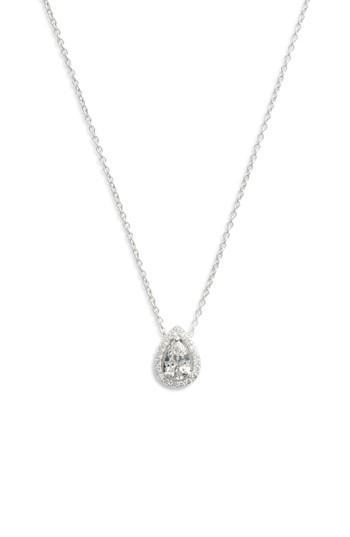 Women's Lafonn Pear Shaped Halo Necklace