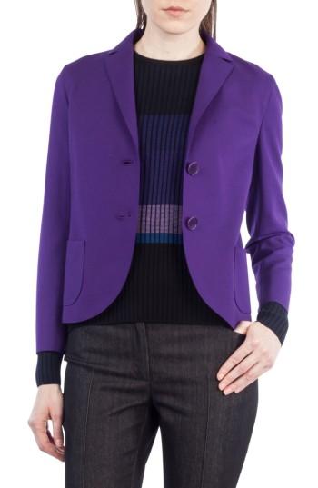 Women's Akris Punto Crop Jersey Blazer - Blue