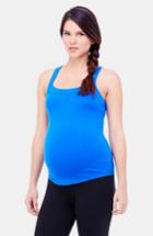 Women's Ingrid & Isabel Racerback Maternity Tank Top - Blue