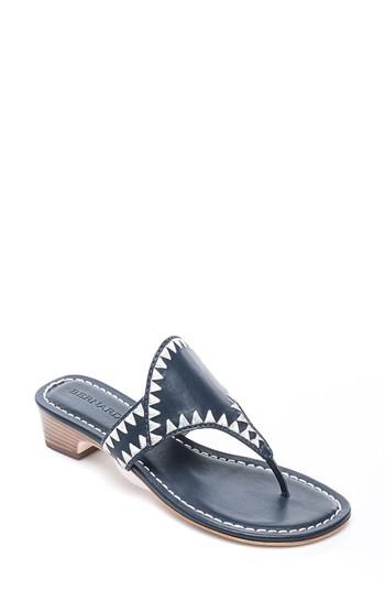 Women's Bernardo Gabi Embroidered Sandal M - Blue