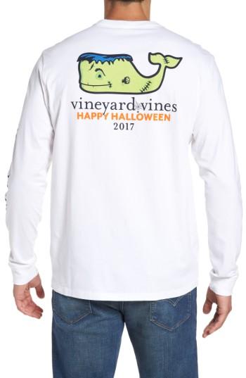 Men's Vineyard Vines Frankenstein Whale Graphic Long Sleeve T-shirt