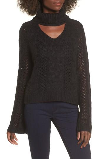 Women's Leith Choker Sweater - Black