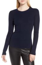 Women's Nordstrom Signature Ribbed Cashmere Sweater - Blue
