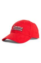 Women's Balenciaga Femme Logo Baseball Hat - Red