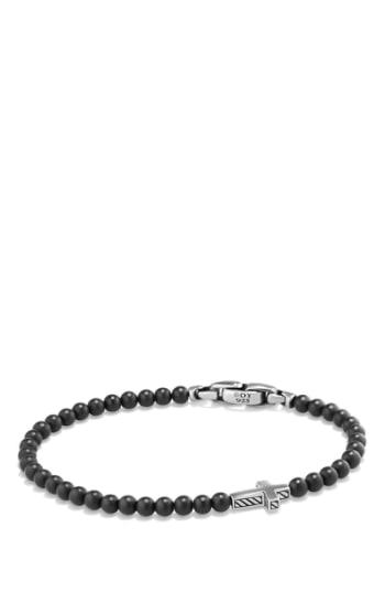 Men's David Yurman 'spiritual Beads' Cross Bead Bracelet With Semiprecious Stones
