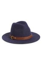 Women's Frye Harness Wool Felt Panama Hat - Blue
