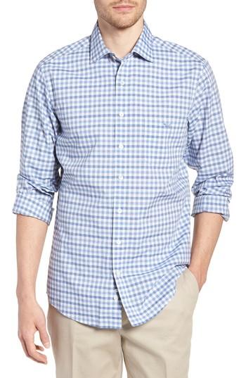 Men's Rodd & Gunn Shorecliffe Regular Fit Gingham Sport Shirt - Blue