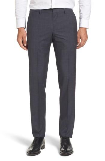 Men's Boss Benso Fit Trousers, Size 36r - Blue