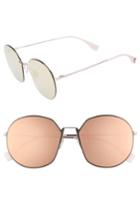 Women's Fendi 59mm Round Special Fit Sunglasses - Pink