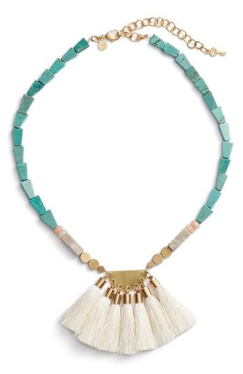 Women's David Aubrey Priscilla Ivory Tassel Necklace