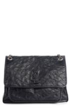 Saint Laurent Medium Nolita Calfskin Leather Crossbody Bag - Black