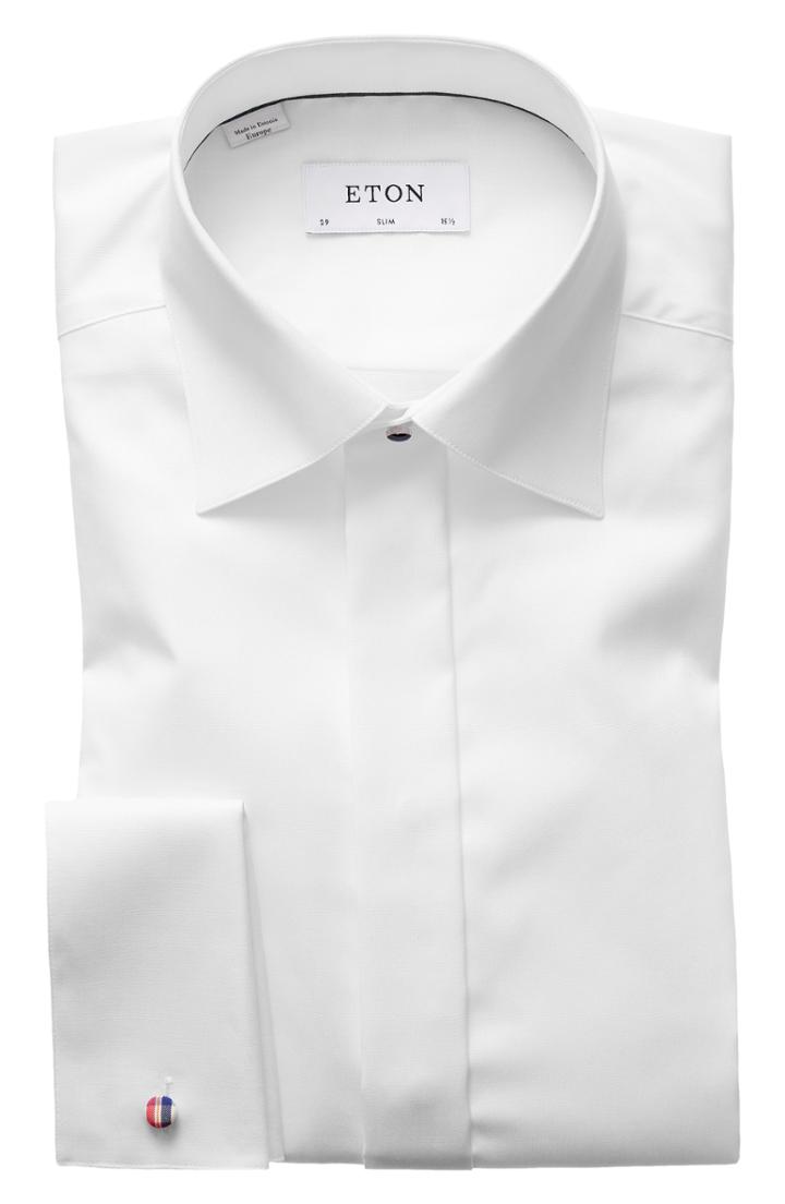 Men's Eton Slim Fit Solid Tuxedo Shirt