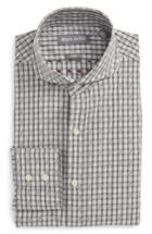 Men's Michael Bastian Trim Fit Check Dress Shirt R - Grey