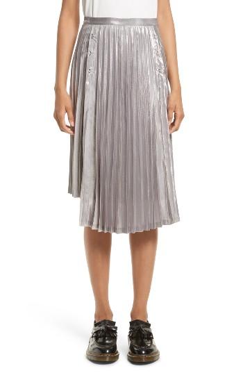 Women's Noir Kei Ninomiya Pleated Lame Skirt