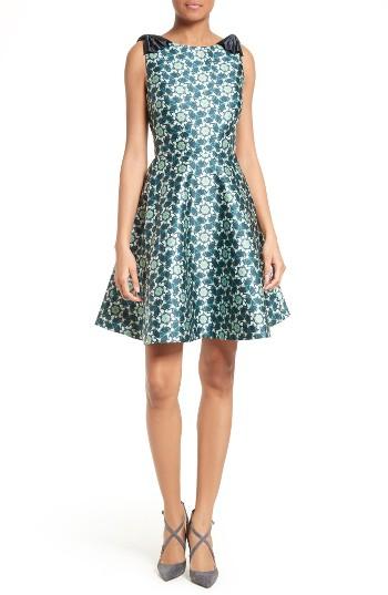 Women's Ted Baker London Sainte Kaleidoscope Faille Fit & Flare Dress
