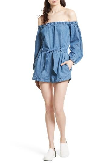 Women's Free People Tangled In Willows Off The Shoulder Romper