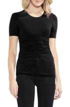 Women's Jw Anderson Pleated Hem Crop Top Us / 10 Uk - Black