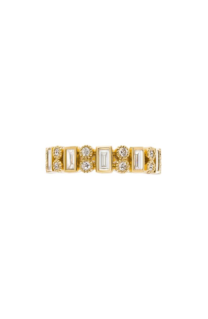 Women's Sethi Couture Baguette Diamond Wide Band Ring