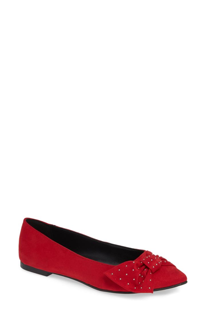 Women's Bcbg Mary Flat M - Red