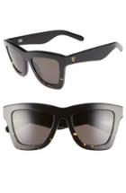 Women's Valley 'db' 49mm Oversized Sunglasses - Black To Tortoise/ Black