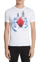 Men's Dsquared2 Raccoon Graphic T-shirt, Size - White