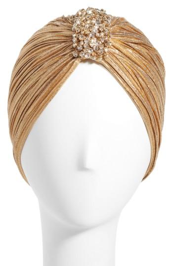 Tasha Crystal Turban, Size - Metallic