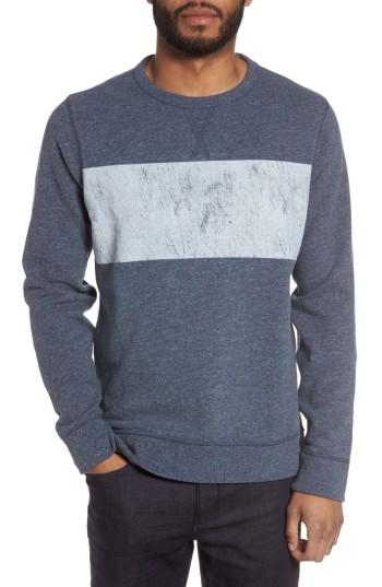 Men's Jason Scott Distressed Print Sweatshirt - Blue