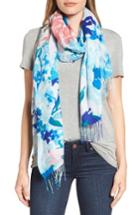 Women's Nordstrom Tropical Camo Cashmere & Wool Scarf