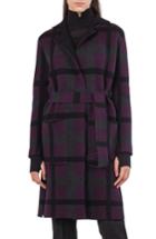 Women's Akris Reversible Double Face Cashmere Coat - Purple