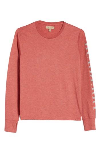 Men's Burberry Marchston Regular Fit Crewneck Shirt - Red