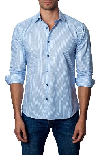 Men's Jared Lang Trim Fit Vertical Stripe Sport Shirt