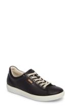 Women's Ecco Soft 7 Long Lace Sneaker -5.5us / 36eu - Black
