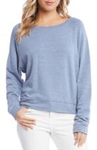 Women's Karen Kane Raw Seam Pullover Top - Blue