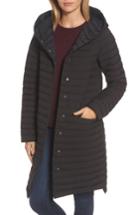 Women's Trina Turk Edith Hooded Long Coat - Black