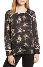 Women's Vince Camuto Delicate Bouquet Mixed Media Top