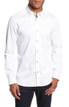 Men's Ted Baker London Strazbo Tonal Print Sport Shirt (m) - White